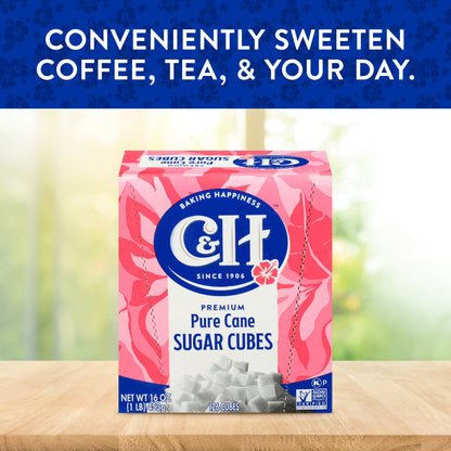 (2 pack) C&H Pure Cane Sugar Cubes, 126 ct