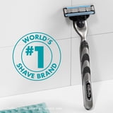 Gillette Mach3 Manual Razor, 1 Handle and 6 Blade Refills, Silver