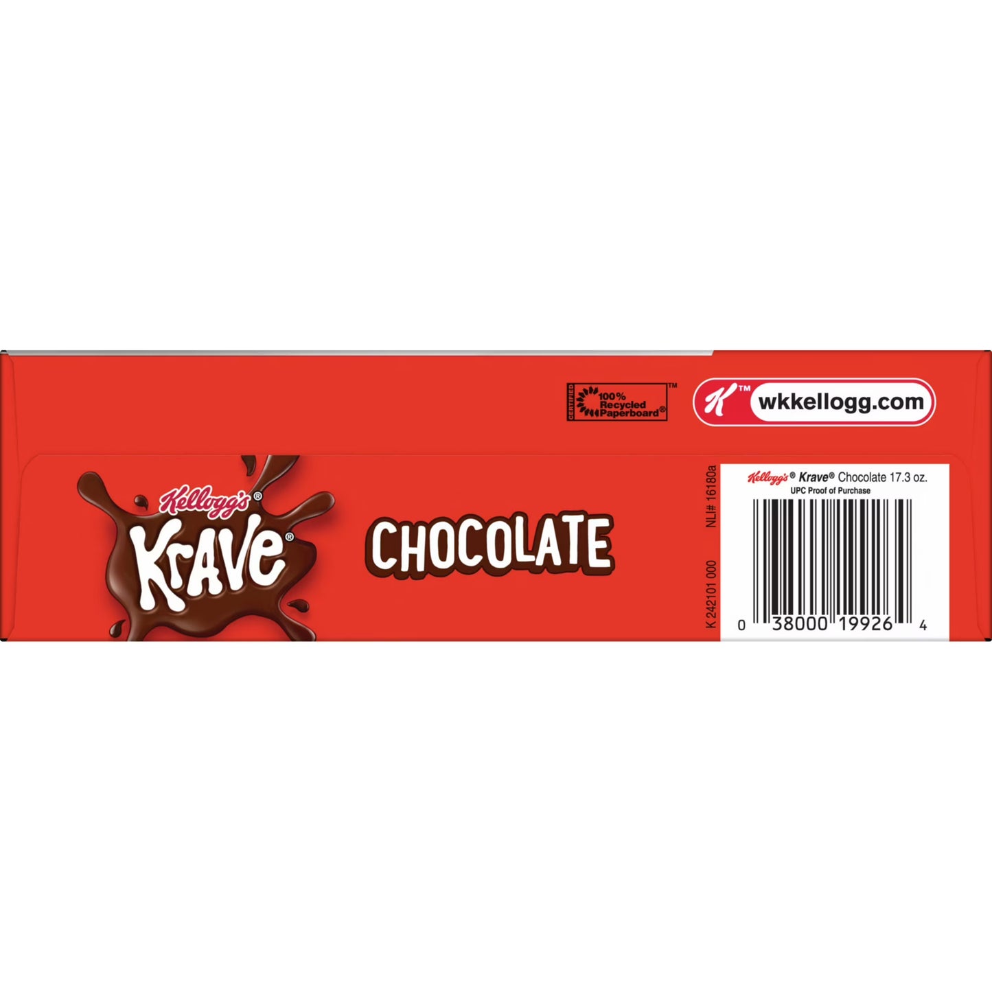 Kellogg's Krave Chocolate Breakfast Cereal Family Size Box, 17.3 oz