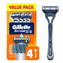 Gillette Sensor5, Men's Disposable Razors, 4 Count