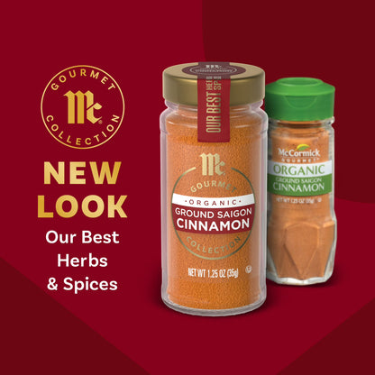 McCormick Gourmet Organic Ground Saigon Cinnamon, 1.25 oz Bottle