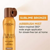L'Oreal Paris Sublime Bronze Self-Tanning Mist for Face, Medium, 4.6 oz