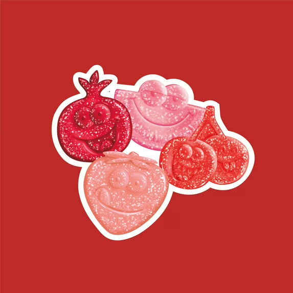 Jolly Rancher Sour Gummies Awesome Reds Assorted Fruit Flavored Candy, Bag 13 oz