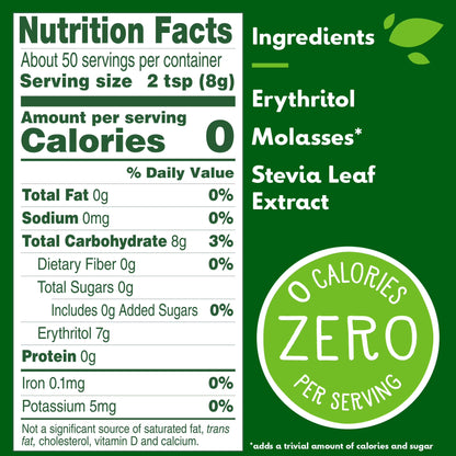 (8 pack) Truvia Sweet Complete Stevia Leaf Brown with a hint of Molasses, 14oz Bag