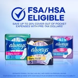 (3 pack) Always Ultra Thin Daytime Pads with Wings, Size 3, Unscented, 38 Count