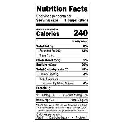 bettergoods Double Cheese Bagels, 15 oz, 5 Count