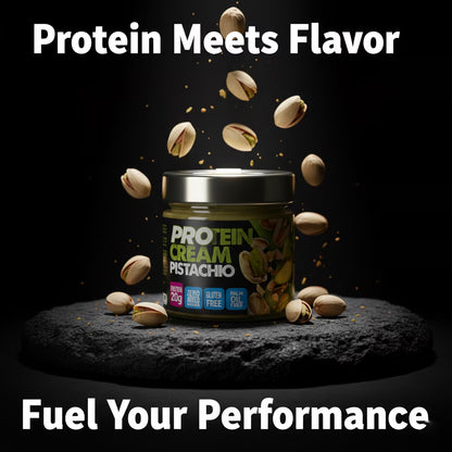 Scyavuru Pistachio Protein Cream Spread, 24g Protein, 7.05 oz (200g), Italian Pistachio Spread, Product of Italy
