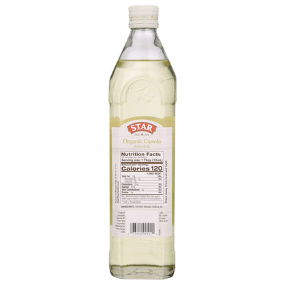 Star Organic Canola Refined Oil, 750ml Bottle
