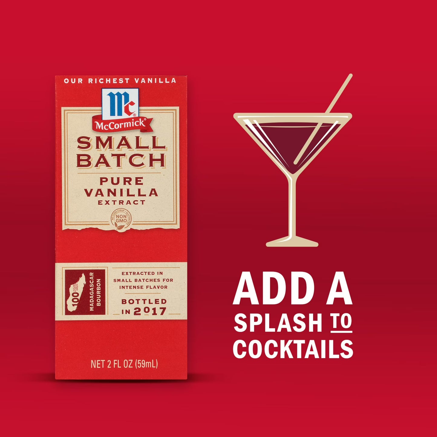 McCormick Small Batch Pure Vanilla Extract, 2.0 fl oz Box