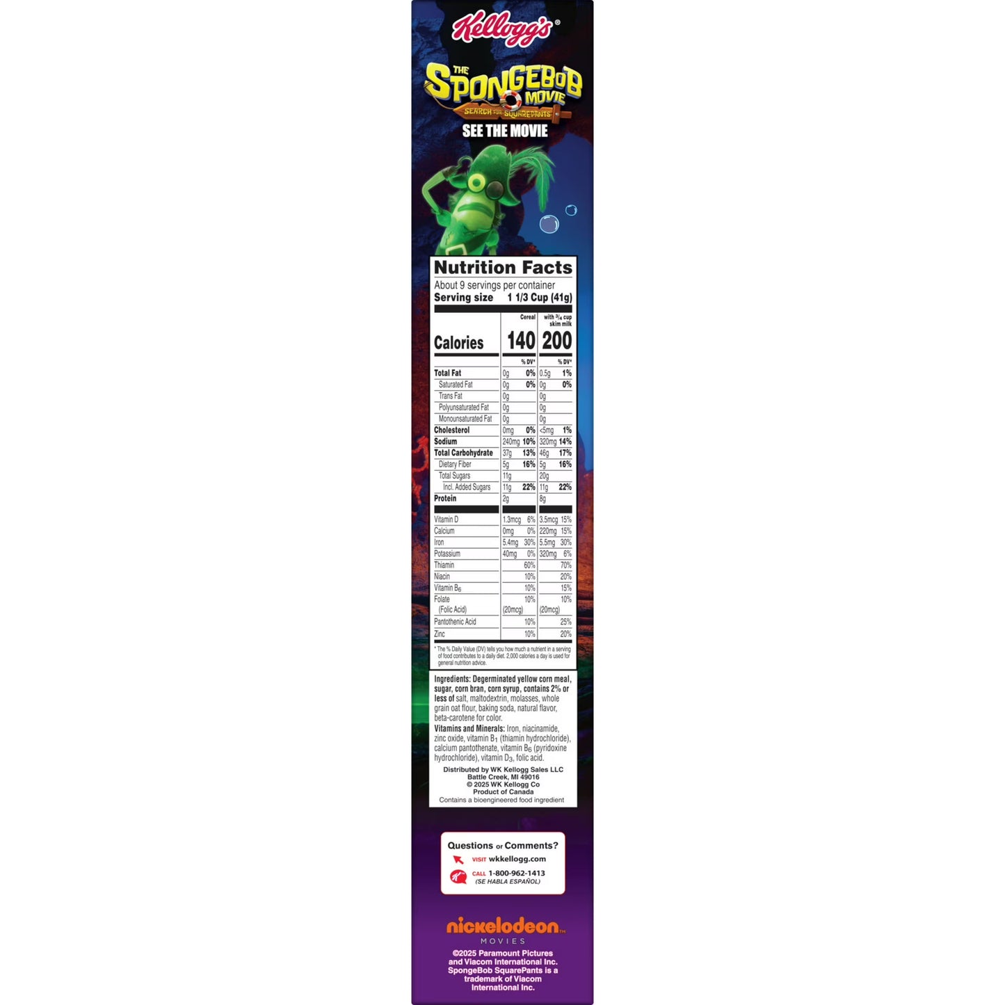 Kellogg's Original Breakfast Cereal Box, 13.3 oz