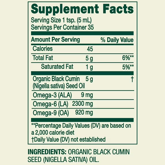 (3 pack) Spring Valley Organic Cold Pressed Black Seed Oil, 6 fl oz