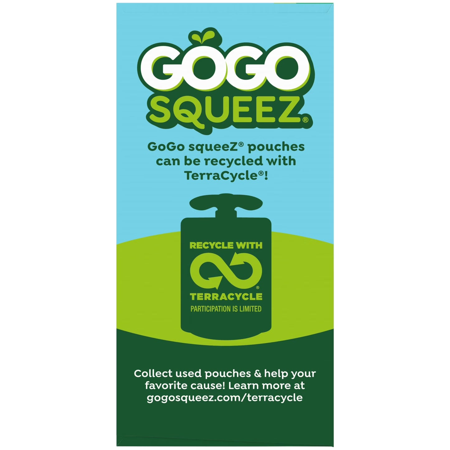 GoGo squeeZ No Sugar Added Apple Applesauce and Fruit Puree Pouches, 3.2 oz (10 Pack)