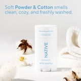 Native Deodorant for Women & Men, Aluminum Free, Powder & Cotton, 2.65 oz