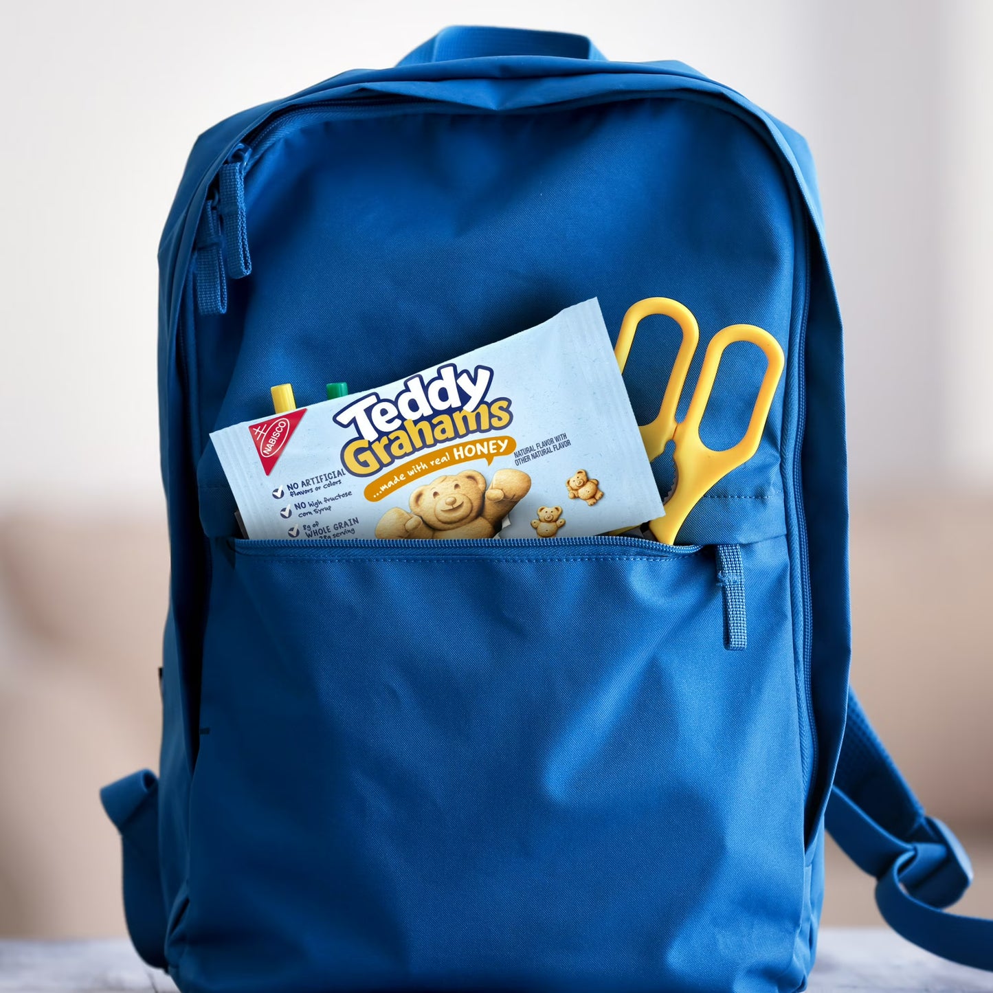 TEDDY GRAHAMS Honey Graham Snacks, 10 Kids Snack Packs