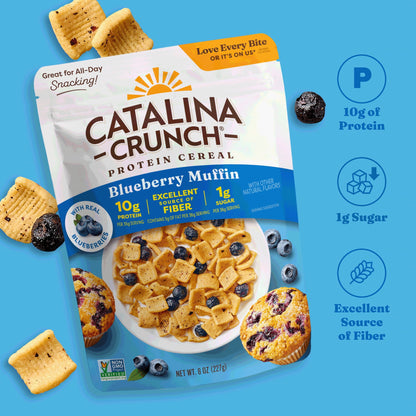 Catalina Crunch Protein Cereal, Blueberry Muffin With Real Blueberries 8 oz