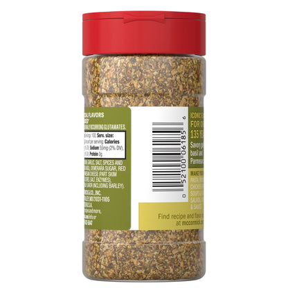 McCormick Savory Herb Parmesan Seasoning, 2.5 oz Bottle