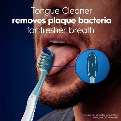 (2 pack) Oral-B Toothbrush Pack, Pro-Clean CrossAction Plaque Removal Manual Toothbrush, Soft Bristles, 4 Count