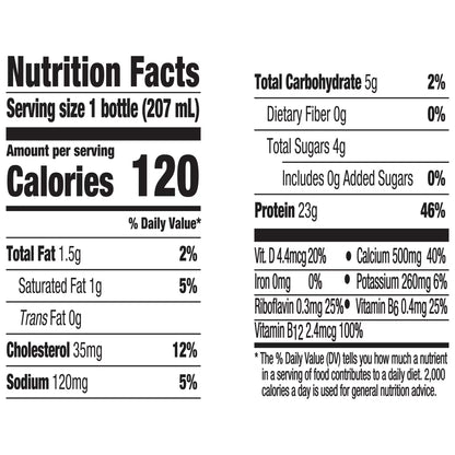 Oikos Pro 23g Protein, Strawberry Banana Cultured Dairy Drink Bottle, 7 fl oz