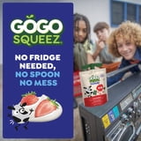 GoGo squeeZ Low Fat Yogurtz Strawberry and Banana Yogurt Snack Pouches, 3 oz (16 Pack)