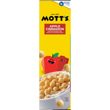 Mott's Apple Cinnamon Cereal, Made with Apple Puree, Whole Grain, Family Size, 20.8 oz