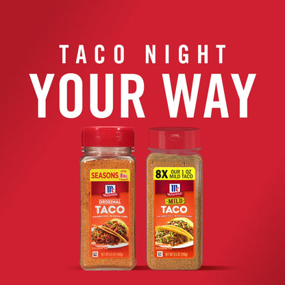 McCormick Original Taco Seasoning Mix, 8.5 oz Bottle