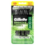 Gillette Mach3 Sensitive, Men's Disposable Shaving Razors with Pivoting Head, 7 Count