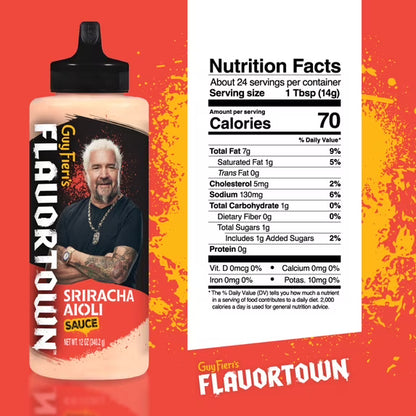 Flavortown Sriracha Aioli Sauce 12 oz