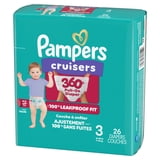 Pampers Cruisers 360 Baby Diapers Size 3, 26 Count (Select for More Options)