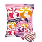 Creamy Delight Mixed Fruit Hard Candies, Strawberry, Blackberry, Peach Flavors, Individually Wrapped, 2 Pack, 4.5 oz Bags