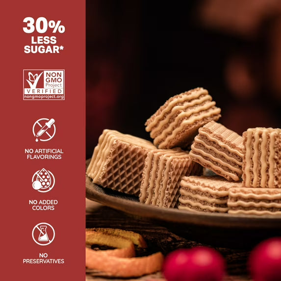 Quadratini Cinnamon, Bite-size Wafer Cookie, 8.82 oz, pack of 6