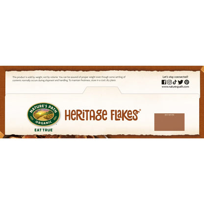 Nature's Path Organic Breakfast Cereal, Heritage Flakes, 33.5oz Box