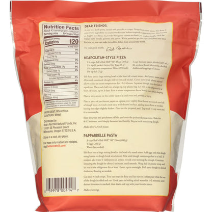 Bob's Red Mill Italian-Style "00" Flour, Finely Ground Wheat, 48 oz Bag