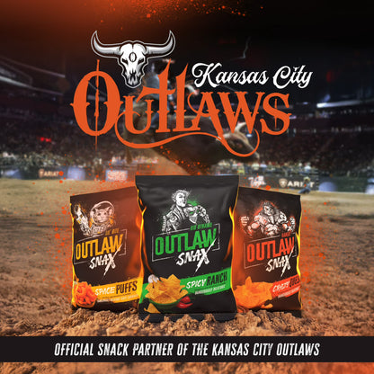 Outlaw Snax Spicy Ranch Flavored Tortilla Chips 10oz Family Size Bag