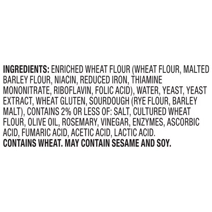 Marketside Artisan Freshly Baked Rosemary Boule Bread, 16 oz (Shelf Stable)