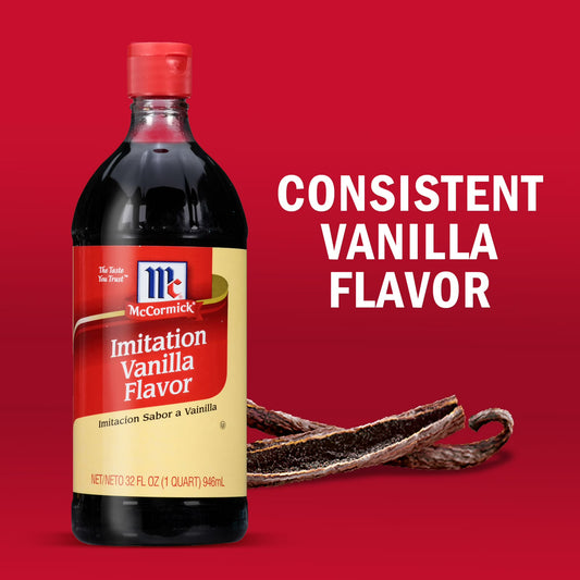 McCormick Kosher Imitation Vanilla Flavor, 1.0 qt Bottle