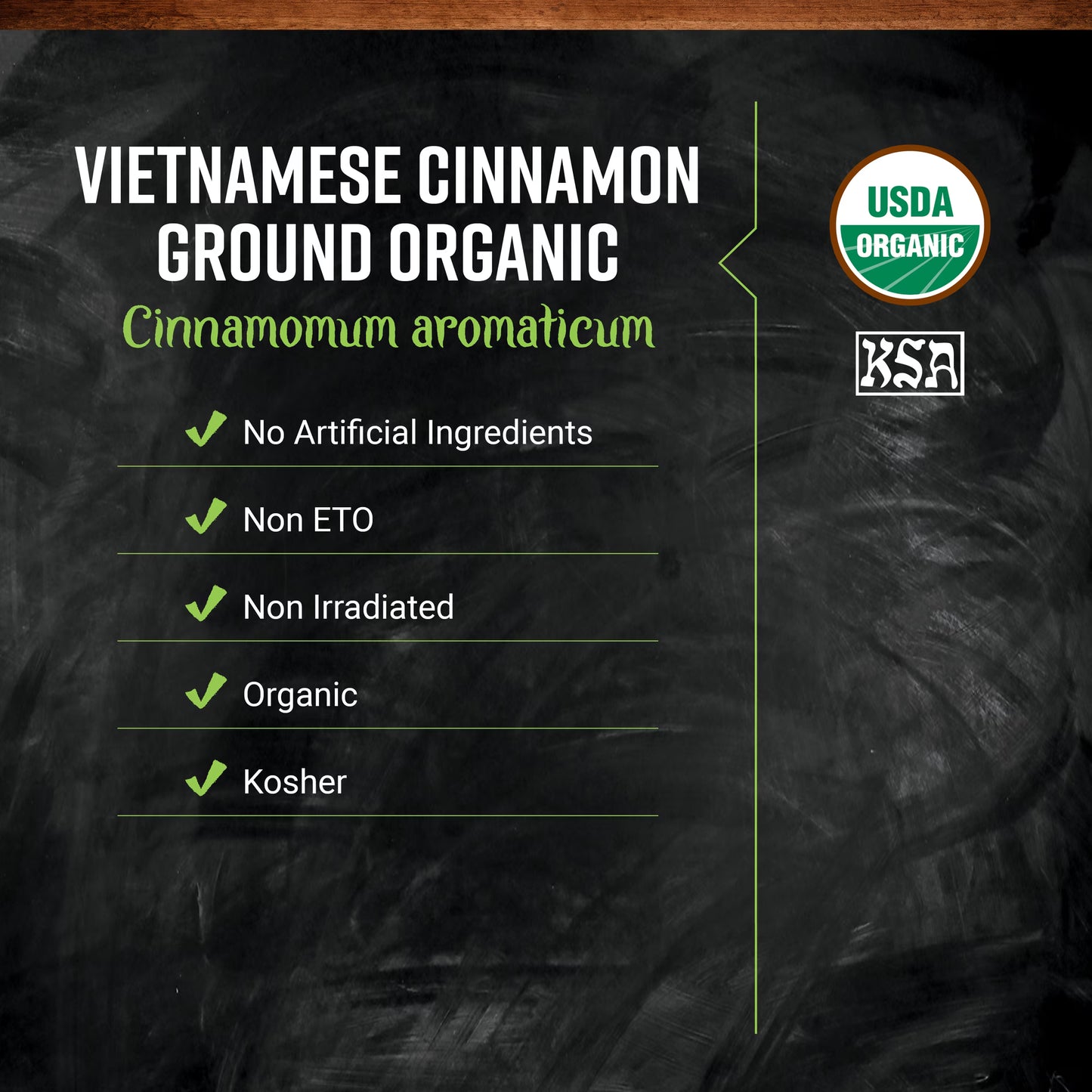 Frontier Co-op Certified Organic Vietnamese Cinnamon, 5.11 oz. Bag