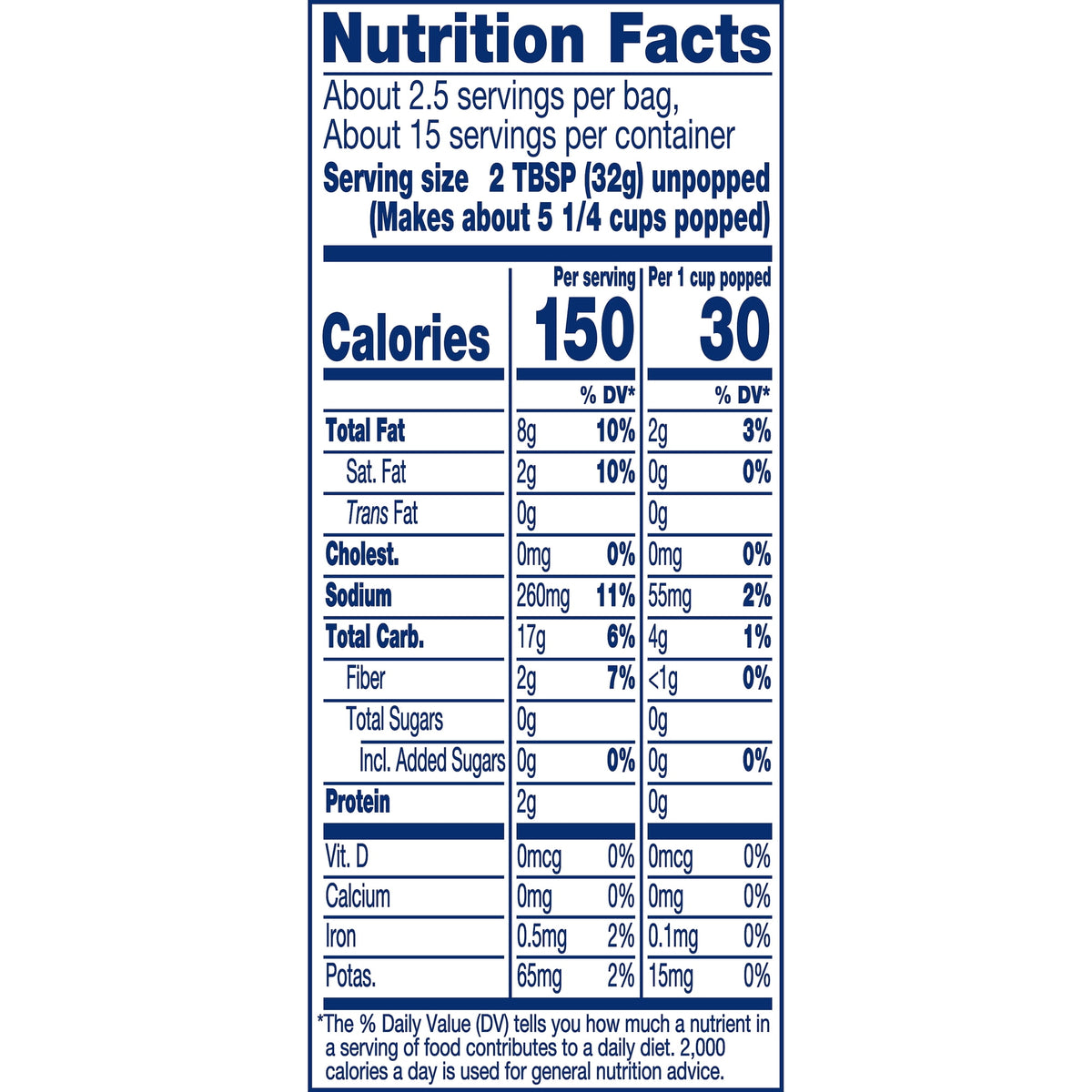 SkinnyPop Butter Flavored, Gluten Free Microwave Popcorn Bags, 2.8 oz (6 Count)