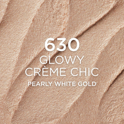 L'Oreal Paris True Match Lumi Le Glow Highlighter Stick, Luminous, Satin, Glowy Highlighter for Face and Body, 630 Crème Chic, 0.17 Oz