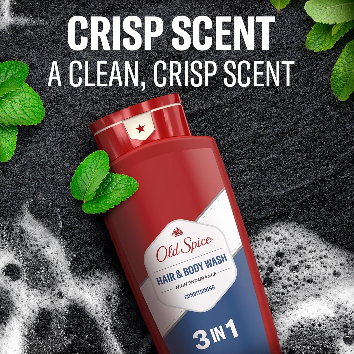 Old Spice Refreshing 2-in-1 Hair & Body Wash Conditioner for Men, High Endurance, 3X Defense, 24/7 Shower Fresh with Lasting Scent, Scented, 24 oz