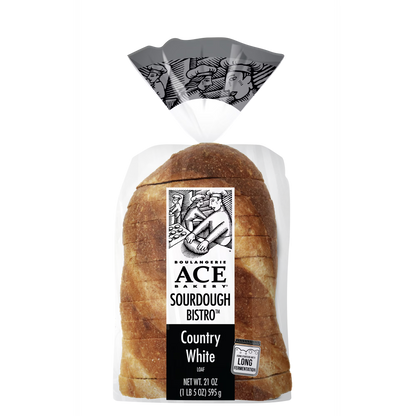 ACE Bakery Country White Bistro Loaf Bread, 1 Count, 21 oz