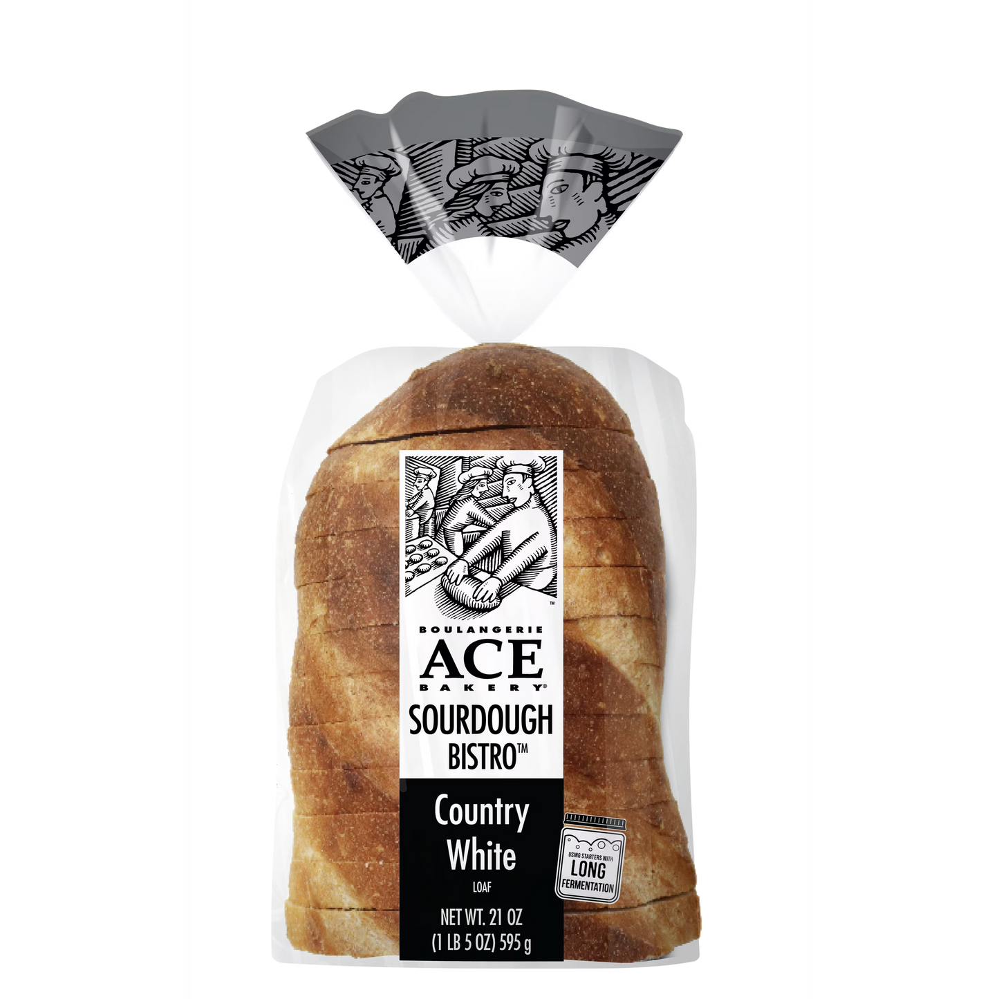ACE Bakery Country White Bistro Loaf Bread, 1 Count, 21 oz