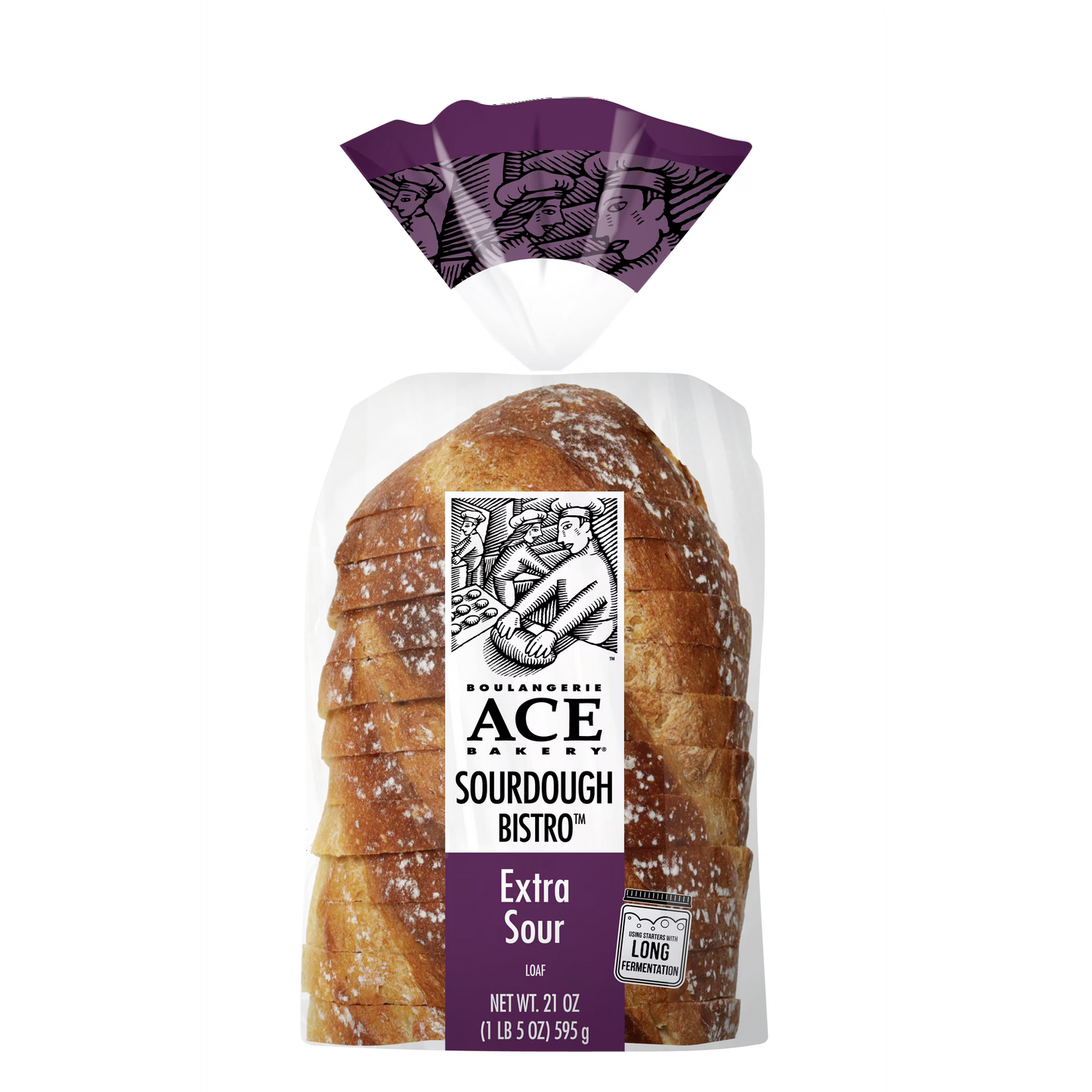 ACE Bakery Extra Sourdough Bistro Regular Sliced Half-Loaf, 1 Count, 21 oz, Shelf-Stable