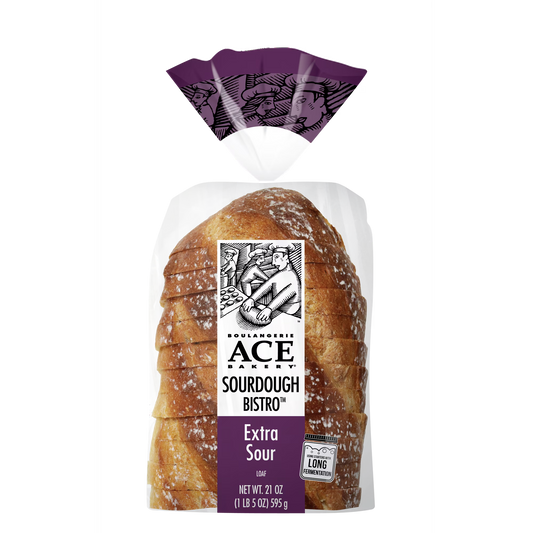 ACE Bakery Extra Sourdough Bistro Regular Sliced Half-Loaf, 1 Count, 21 oz, Shelf-Stable