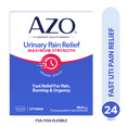 AZO Urinary Pain Relief Maximum Strength Tablets, Promotes Fast Relief for UTI Pain & Burning, FSA/HSA Eligible, 24 Count