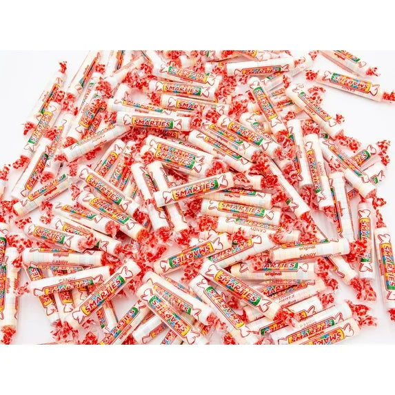 SMARTIES Original Candy Rolls 1 lb – Smarty Red Candy Bulk Bag, Classic Fruity Assorted Flavors, Gluten Free, Vegan Friendly, Individually Wrapped (60 Pieces)