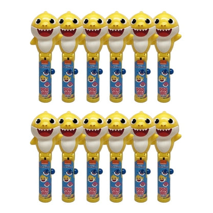 Baby Shark Lollipop Holder Case, 12 Count, Includes Lollipops