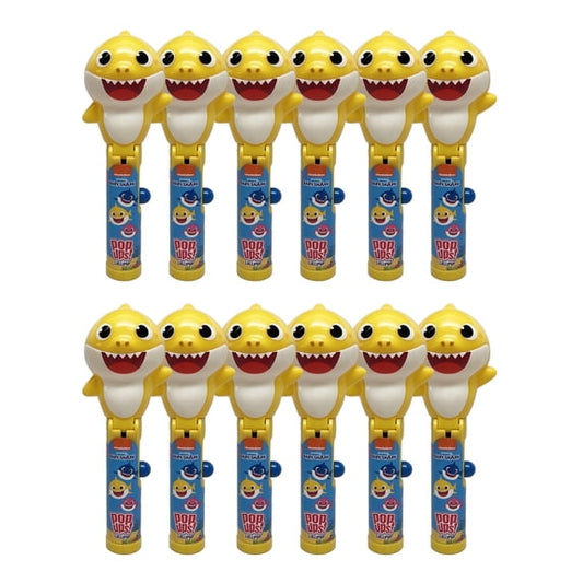 Baby Shark Lollipop Holder Case, 12 Count, Includes Lollipops