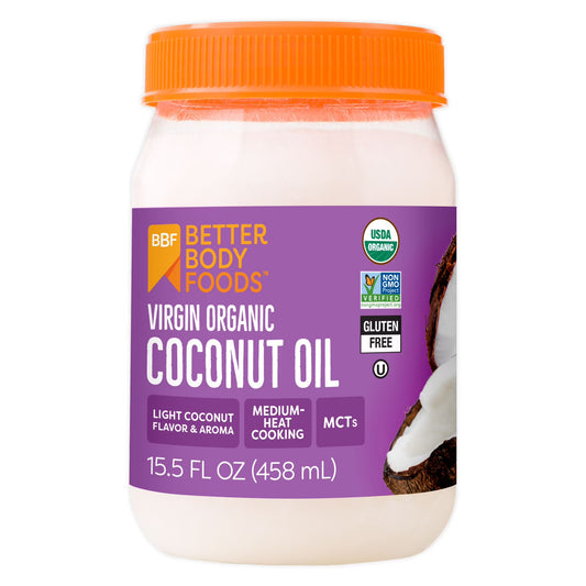 Betterbody Foods Virgin Organic Coconut Oil, 15.5 fl oz