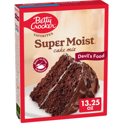 Betty Crocker Favorites Super Moist, Devil's Food, Cake Mix, 13.25 oz