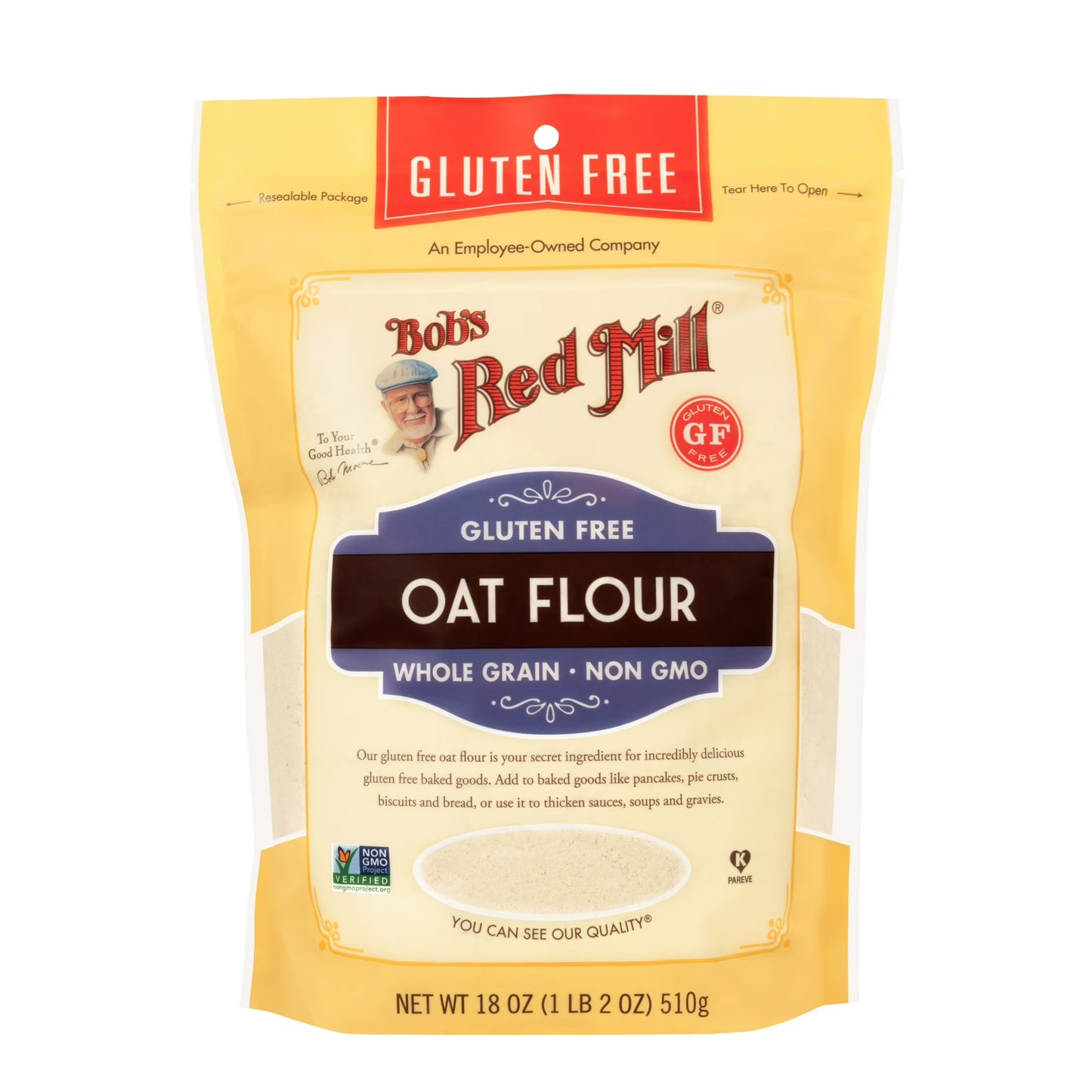 Bob's Red Mill, Gluten Free, Oat All - Purpose Flour, 18 oz Bag
